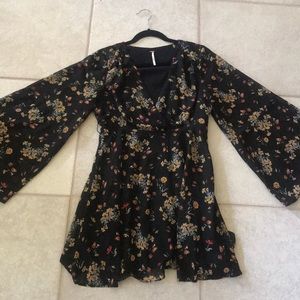 Flower printed dress